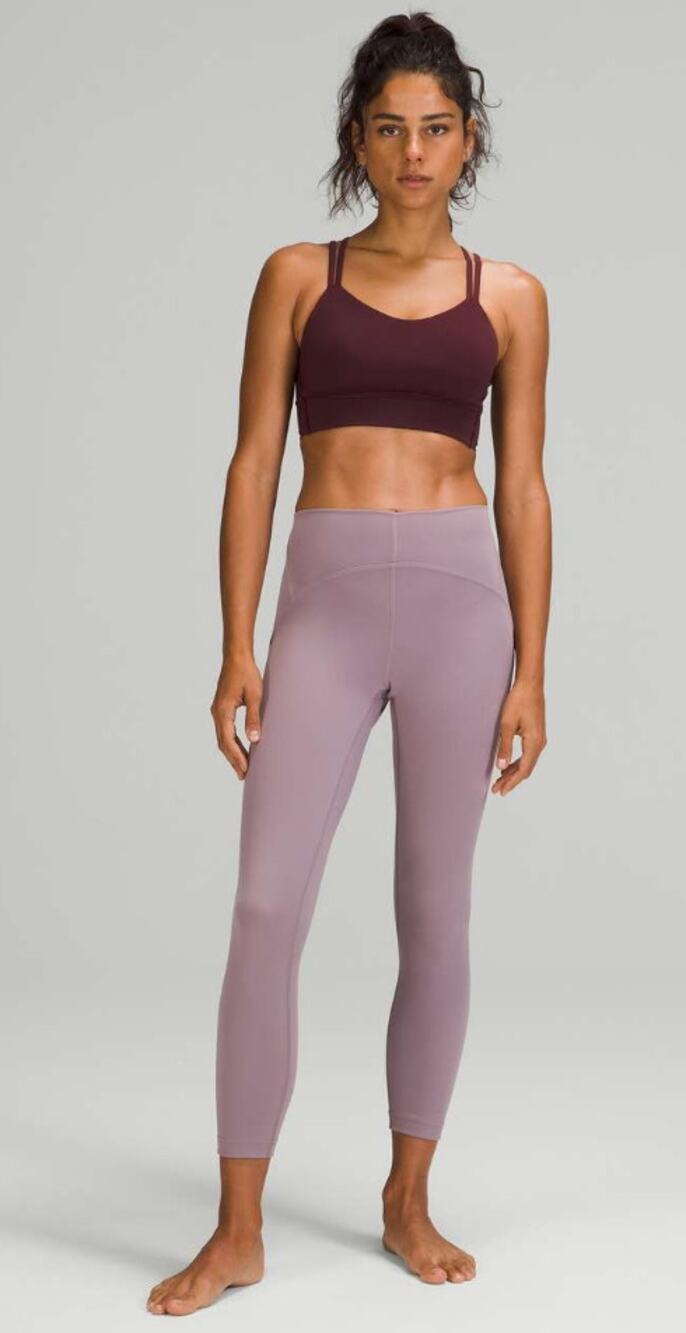 Lululemon Instill High Rise Tight 25 Violet Verbena Womens 8